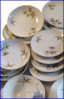 Vintage Mieto BALI Dinnerware Set Bamboo Design Plates Bowls Etc. See List of 28