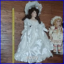 Vintage Porcelain Doll Lot of 6. 12-21. Good condition. Pre-owned
