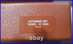 Vintage Tacro lettering set # 5120 made in Italy, all original