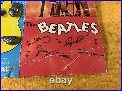 W8-72 The Beatles 1964 Pin Set Of 4 All Original Paul, Ringo, George, John