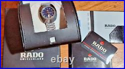 Watch Rado DiaStar Blue Full Set All Original 35, 5x42, 5 Vintage Day-Date