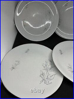 Winterling Bavaria China Vintage Porcelain WIG2 Gray Rose Platinum Trim 60 Piece