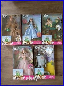 Wizard of Oz Barbie Collection Set of 5 Brand New Sealed in the Box