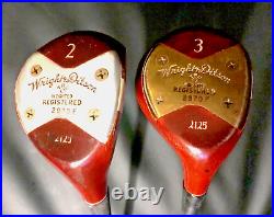 Wright & Ditson Lawson Little Persimmon Wood Set 2&3 Woods ALL ORIGINAL