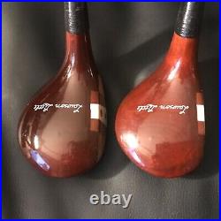 Wright & Ditson Lawson Little Persimmon Wood Set 2&3 Woods ALL ORIGINAL