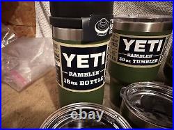 Yeti Highland Olive Set All New And Original 11 Pieces